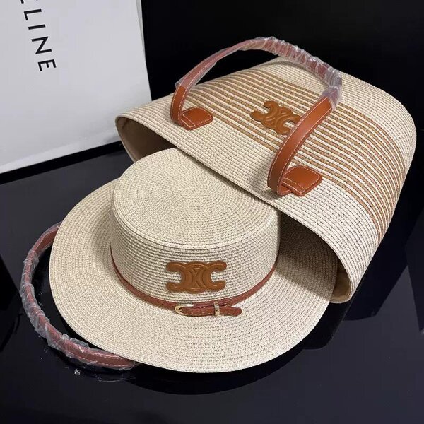 Chapeau et Sac en Paille