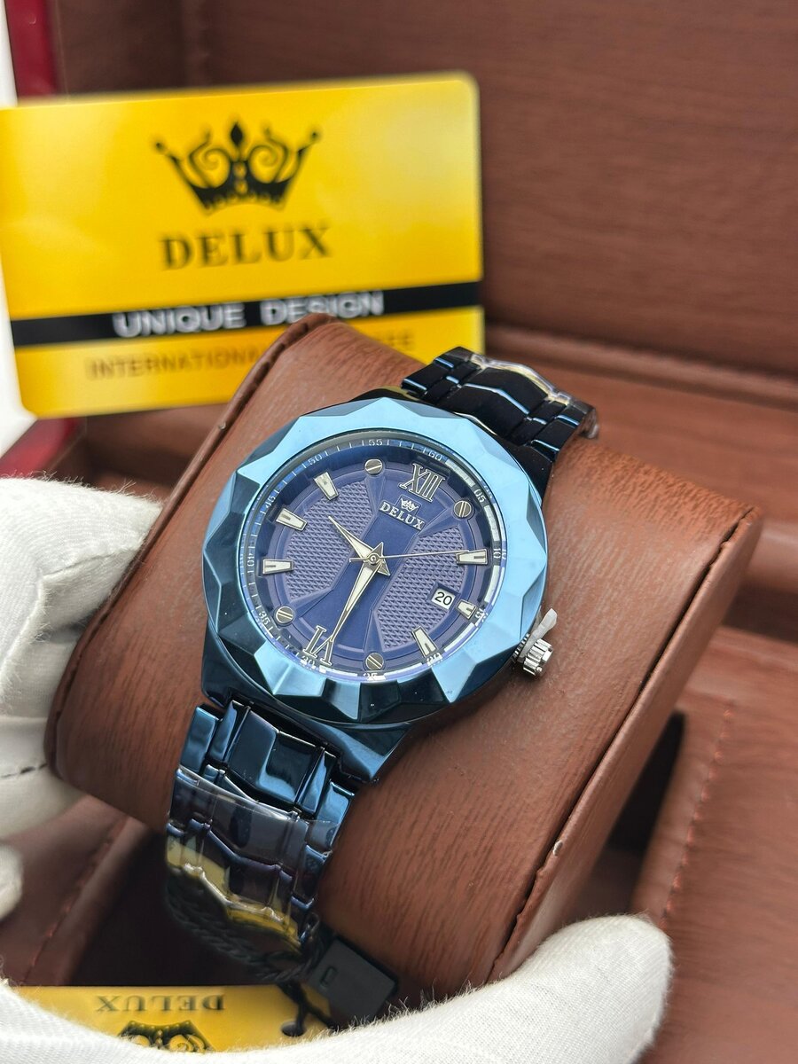 Montre DELUX bleu pour homme