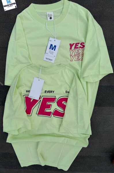 T-Shirt Assorti Vert "YES"