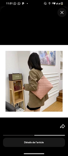 Sac à main matelassé chic