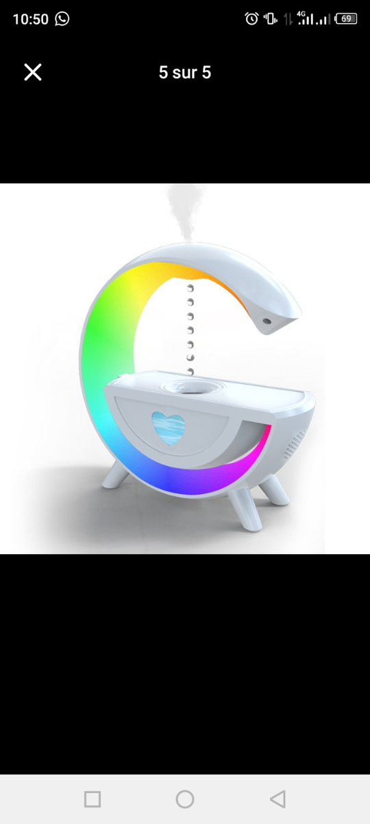 Humidificateur Bluetooth LED