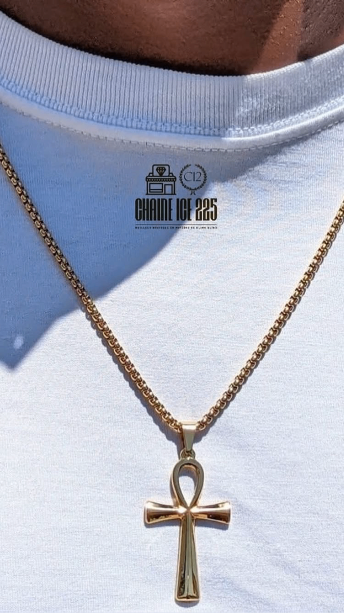 Collier Pendentif Ankh Égyptien