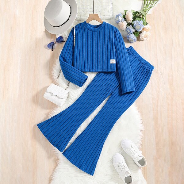 Ensemble Tricot Côtelé enfants