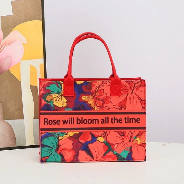 Sac fourre-tout floral design