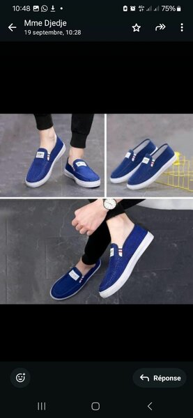 Chaussures Baskets Homme Bleu