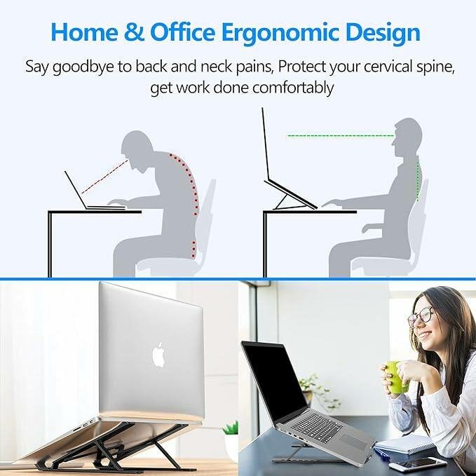 ADJUSTABLE Metal LAPTOP STAND