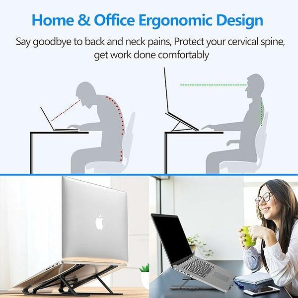 ADJUSTABLE Metal LAPTOP STAND