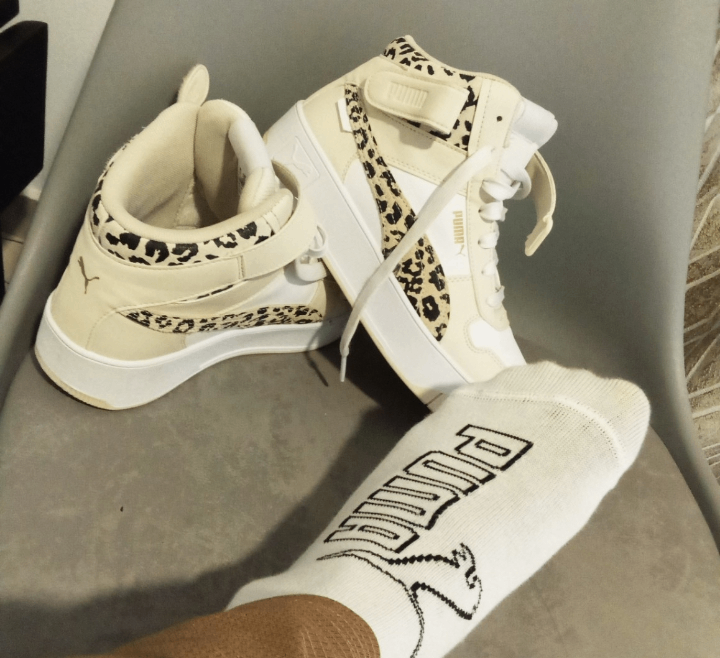 Baskets montantes léopard