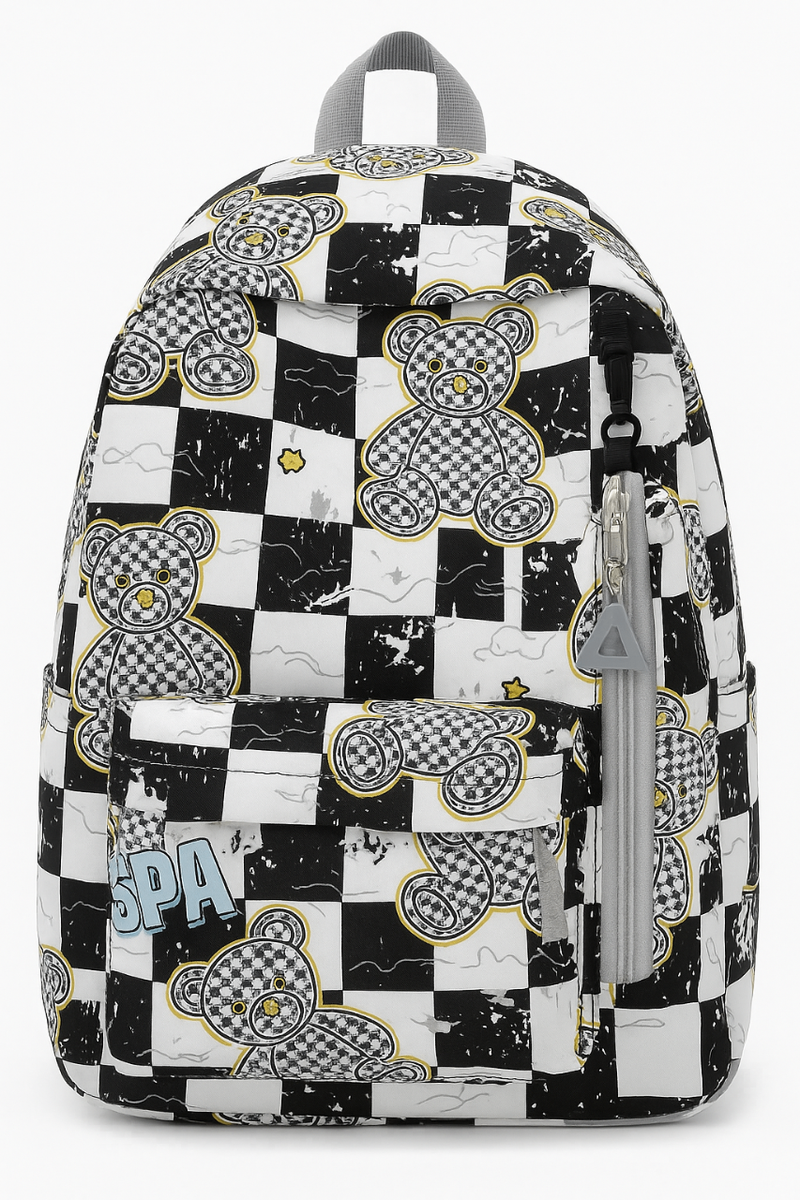 Sac à dos motif ours tendance