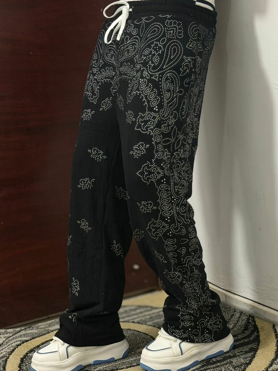Pantalons à motif cachemire