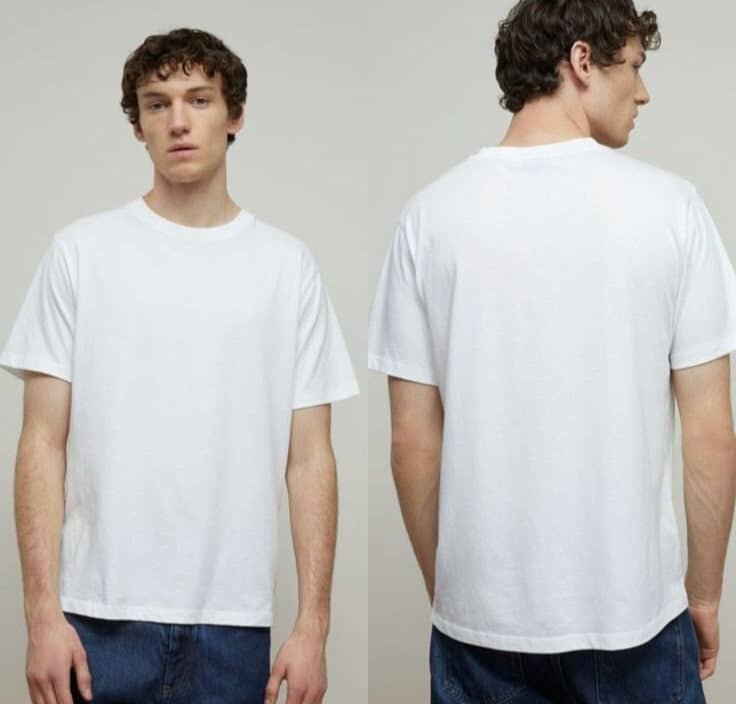 T-shirt blanc 100% COTON PROMO