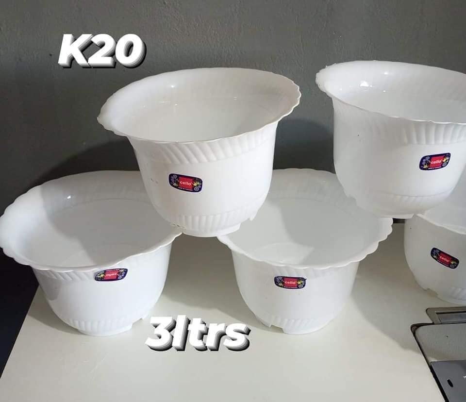 flower pots of 3 liters
