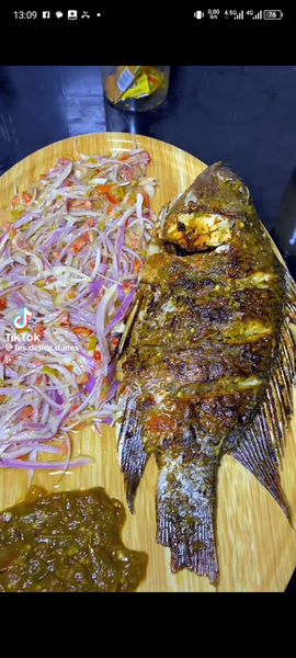 Poisson grillé épicé