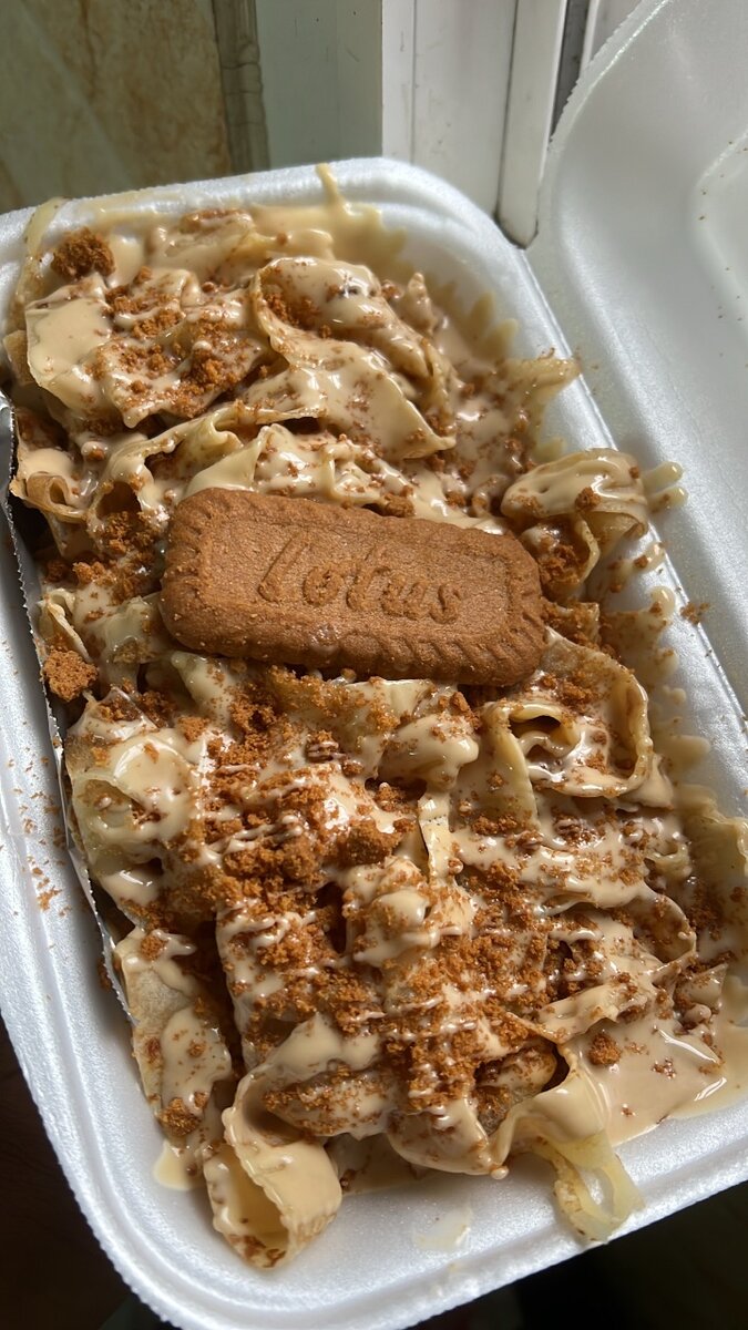 Fettuccine el morjene,speculos