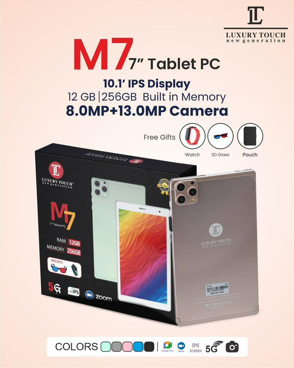 Tablette M7 10.1" IPS 5G