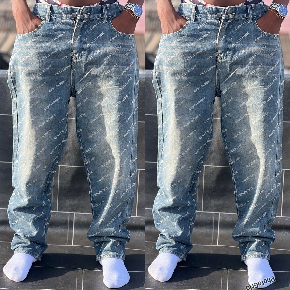 Jean déchiré tendance homme