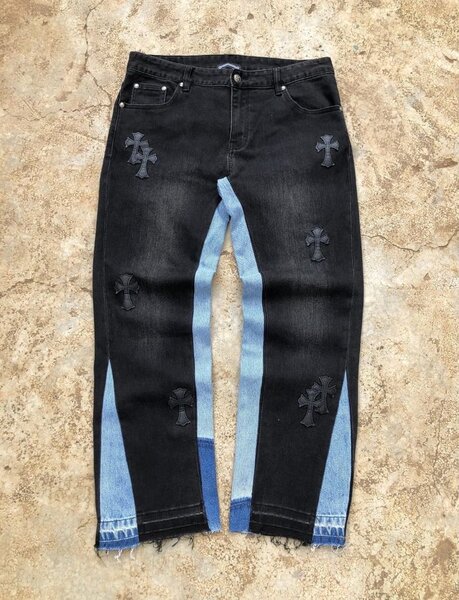 Jeans homme croix déchirés
