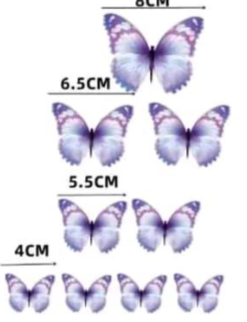 Artificial Butterflies for decorating cakes