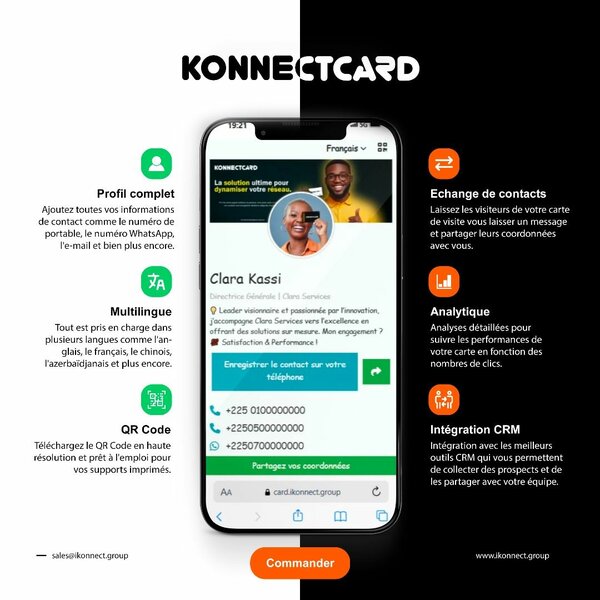 KonnectCard - La Carte de visite Intelligente et Connectée