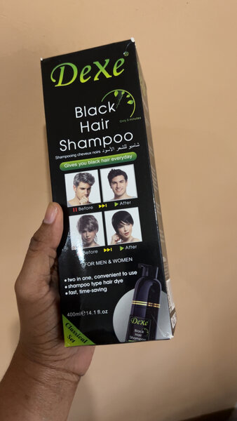 Shampoo Colorant Cheveux Noirs
