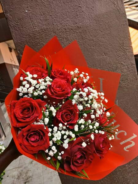 Bouquet de roses rouges