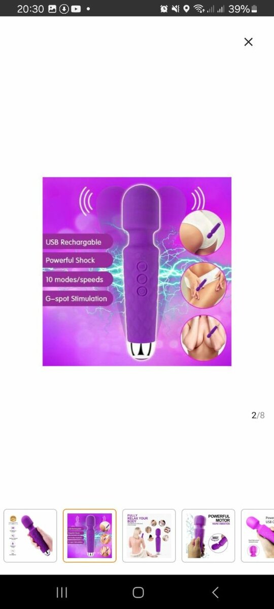 Vibromasseur violet
