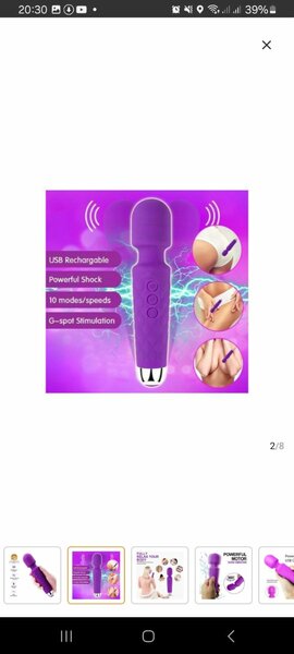 Vibromasseur violet