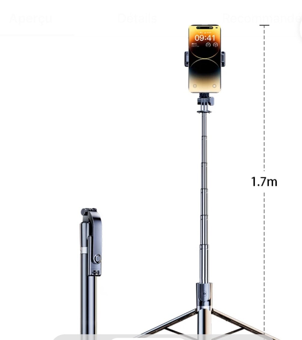 Trepied 1.70 m 4 en 1