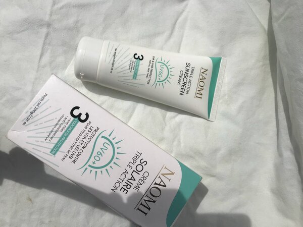 Crème solaire naomi triple action UV60+