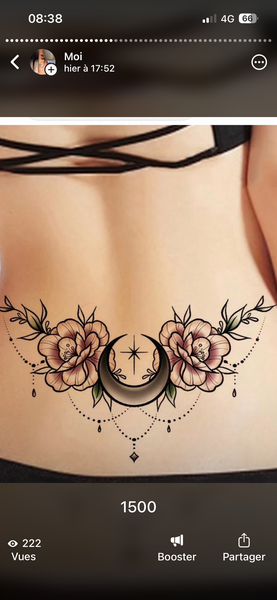 Tatouages Temporaires Fleuris