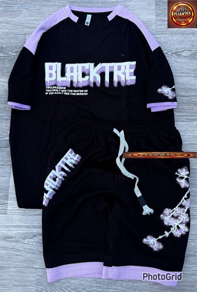 Ensemble de sport noir-violet