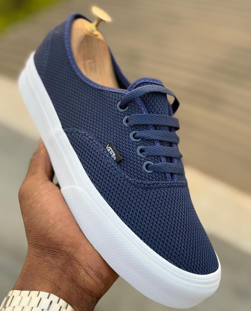 Baskets Vans en toile bleue