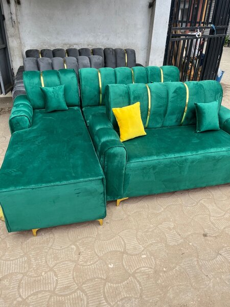 Canapé d'angle en velours