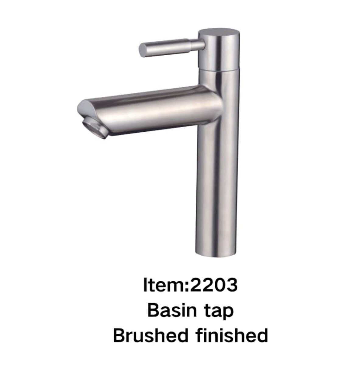 Robinet de lavabo finition brossée