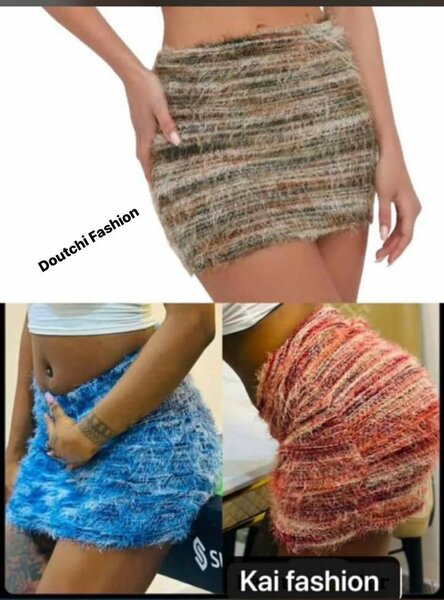 Jupe en maille texturée