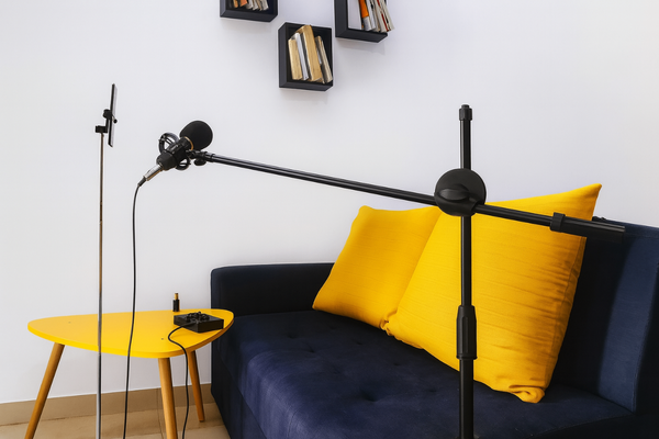 Trépied de microphone podcast