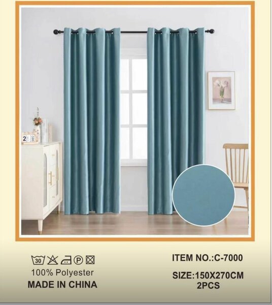 Rideaux opaques en polyester