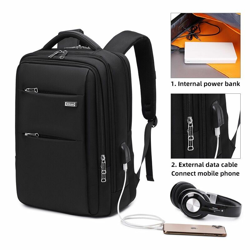 Sac à dos avec chargeur USB intégré