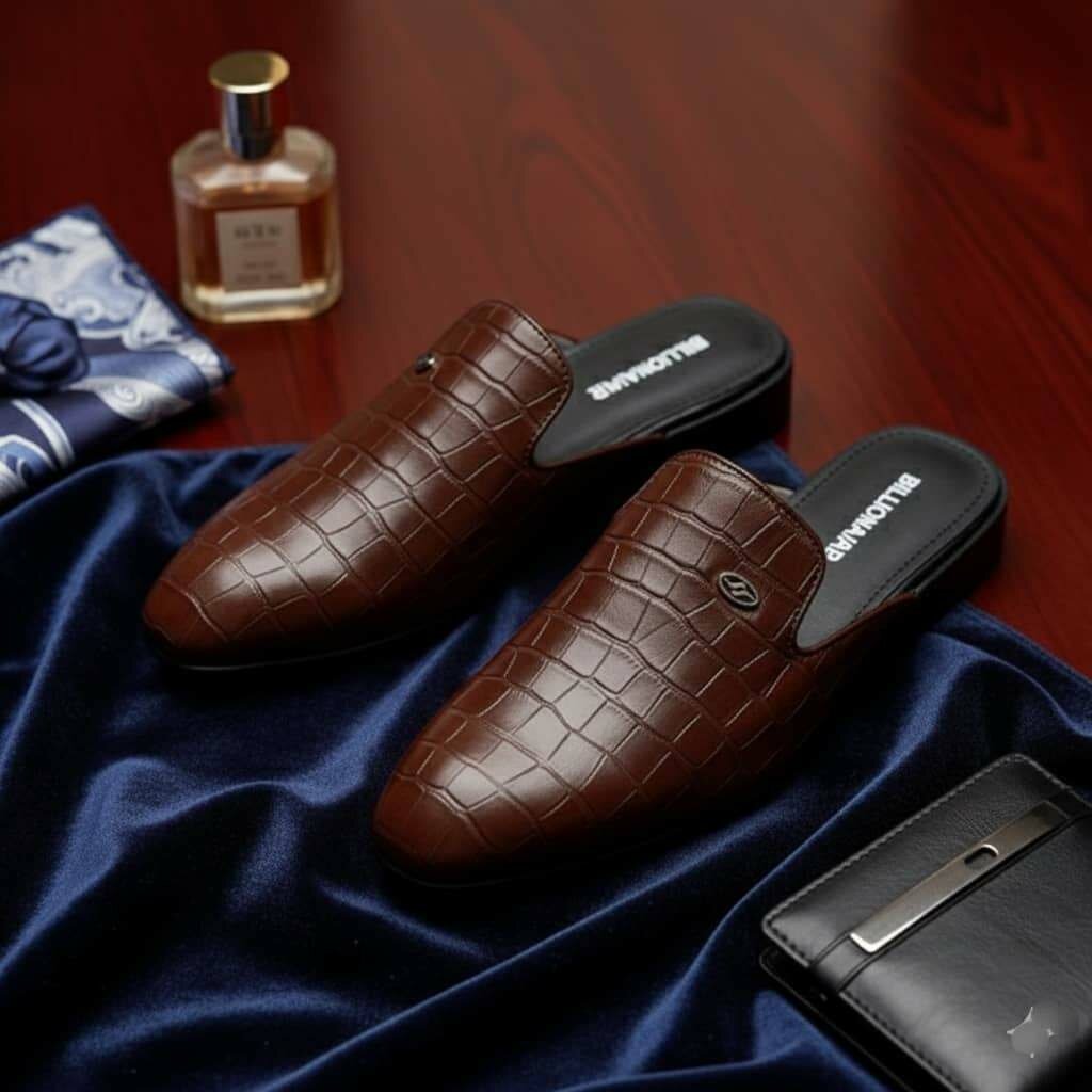 Mules en cuir élégant