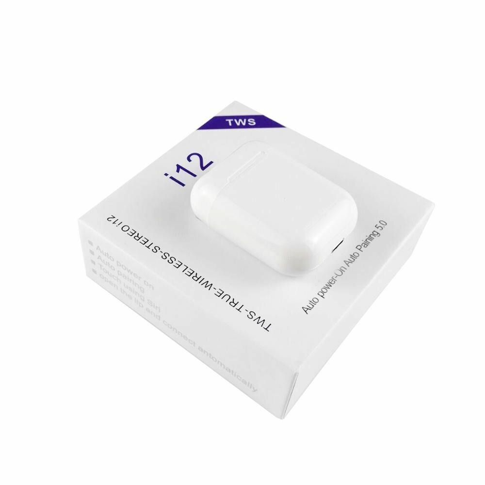 i 12 True Wireless earbuds Stereo BT V5.0 Dual Air Buds