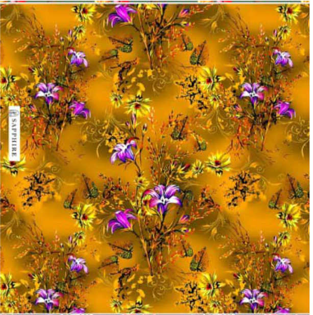 Sapphire 2pc print khaddar