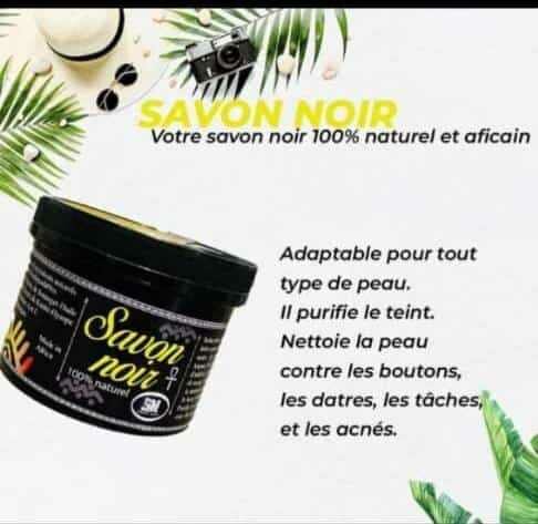 03 boîtes de savons noirs