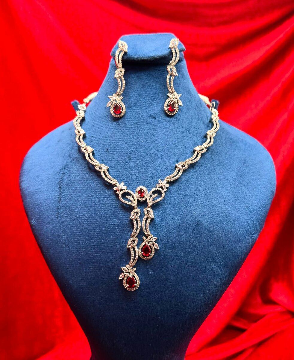 American Diamond 1 karat set