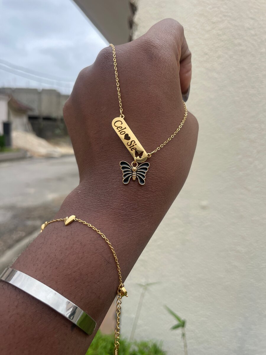 Collier Papillon Personnalisé