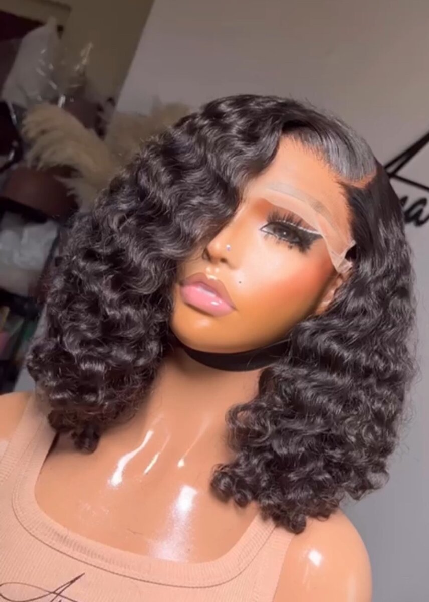 Natural human hair wigs