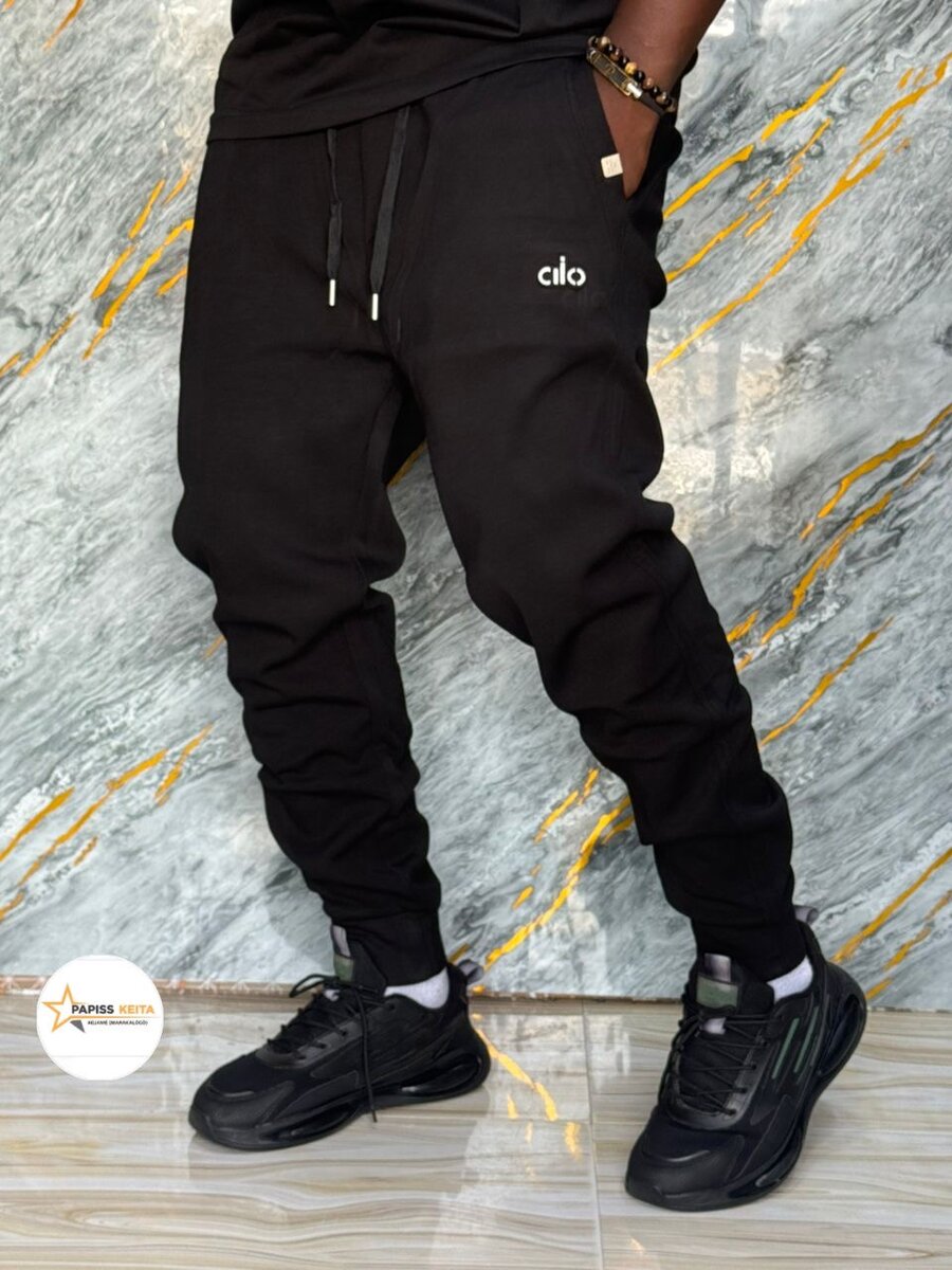 Pantalon de jogging noir homme
