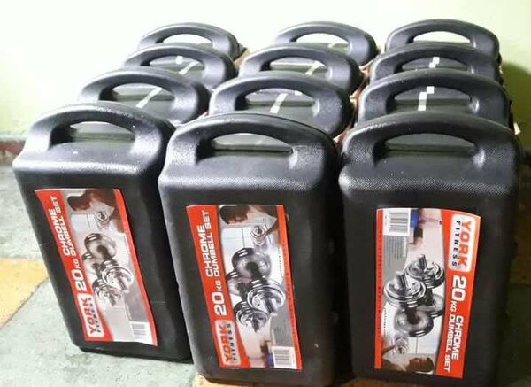 Haltères réglables 20 kg chrome