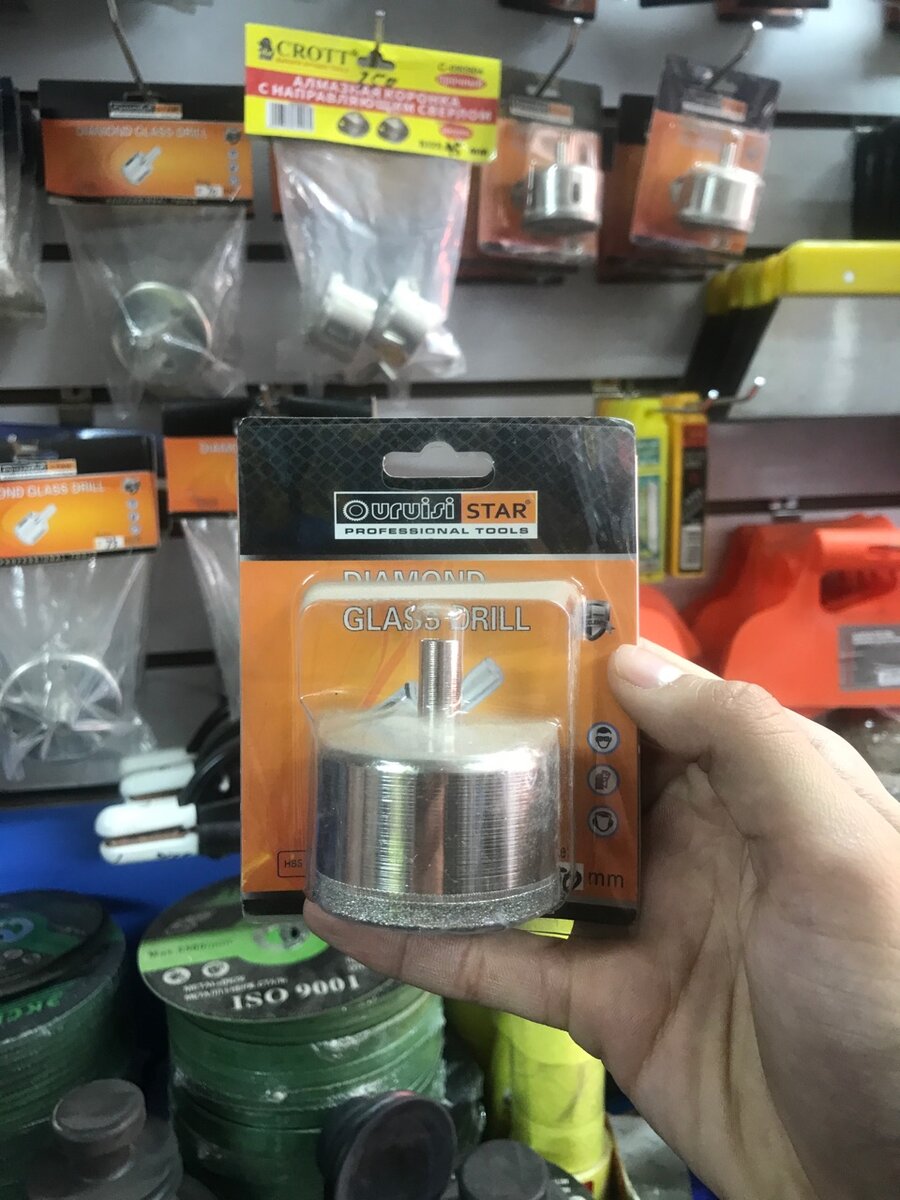 коронка по кафелю