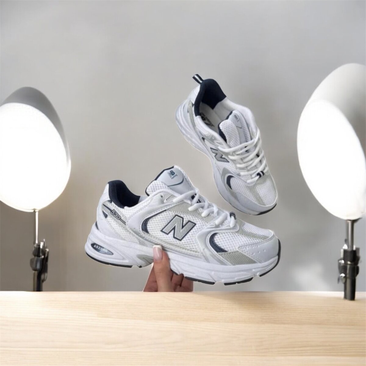 Baskets blanches confortables