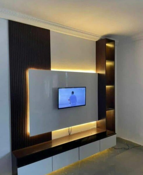 Meuble TV moderne avec éclairage LED